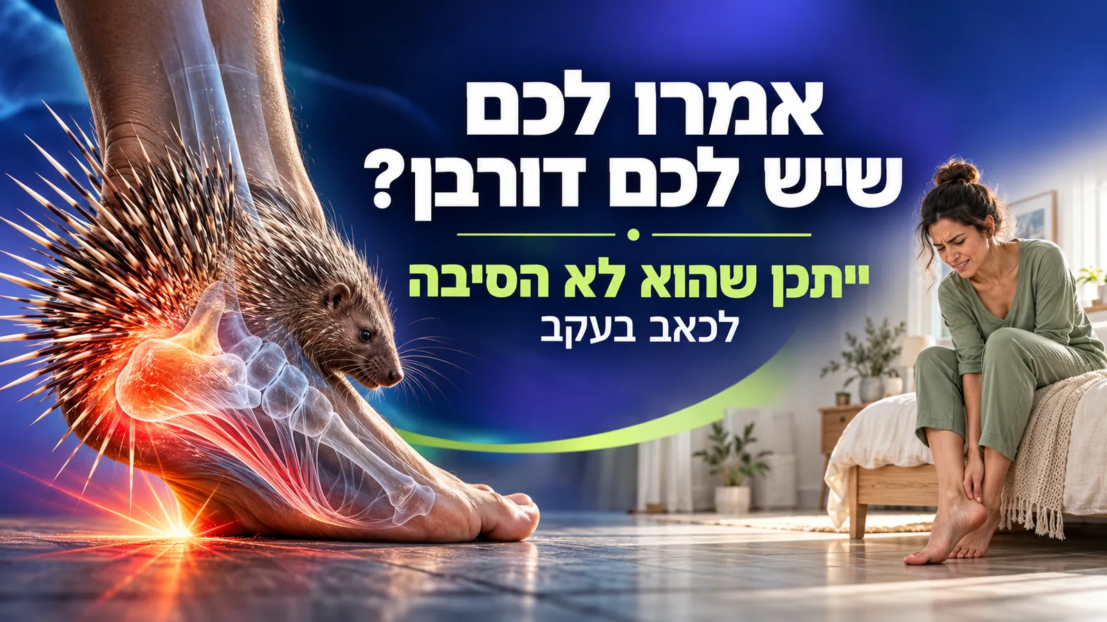 אמרו לכם שיש לכם דורבן? ייתכן שהוא בכלל לא הסיבה לכאב בעקב